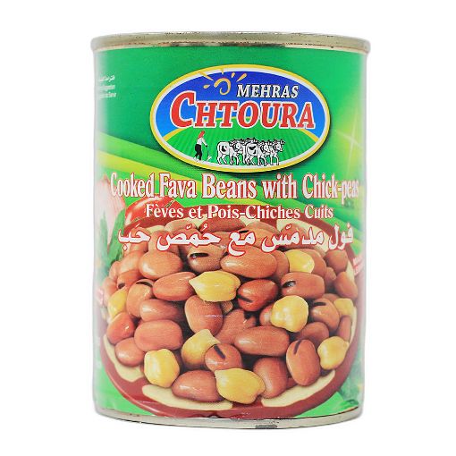 Mehras Chtoura Cooked Fava Beans with Chickpeas 400gr