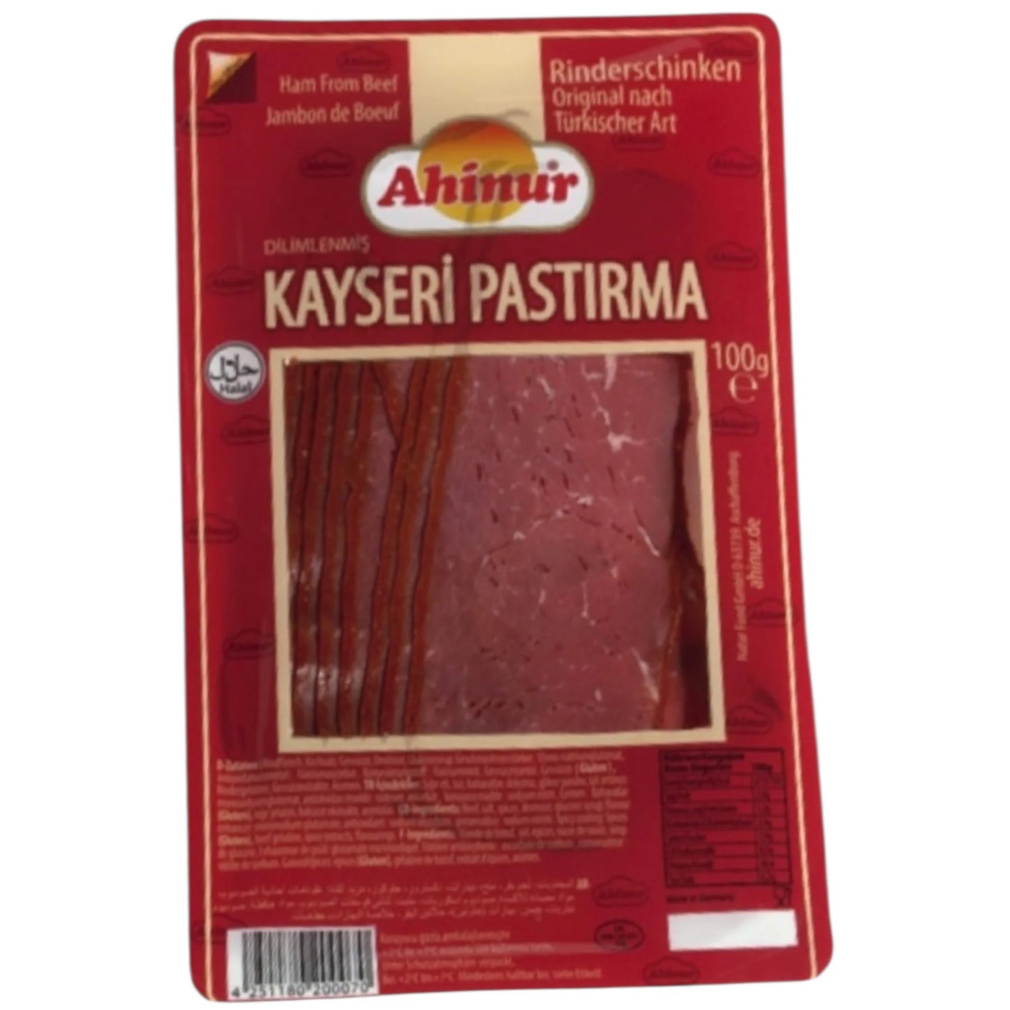 Ahinur Pastirma Kayseri 12 X 100g
