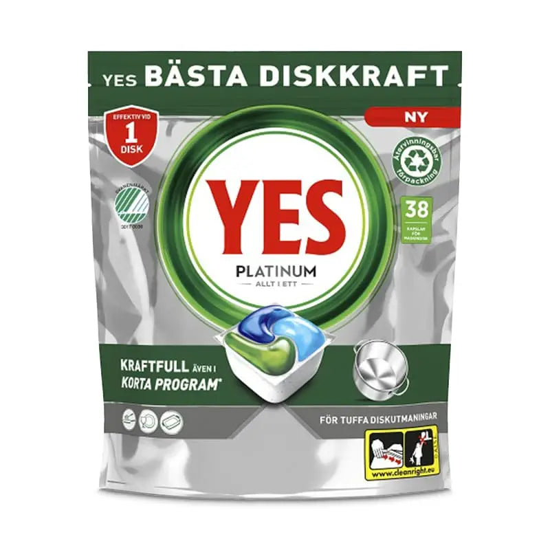 YES Maskindisk Platinum tabs 38-p X 5