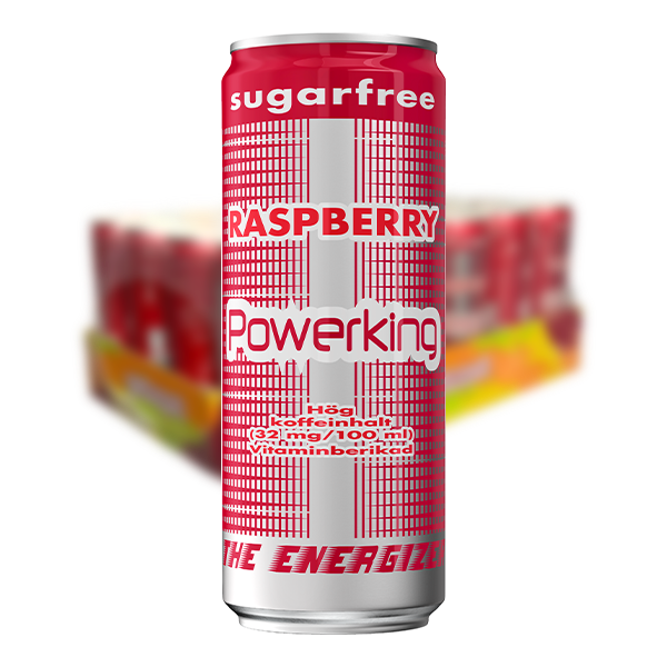 Powerking Raspberry 24 X 25cl med pant