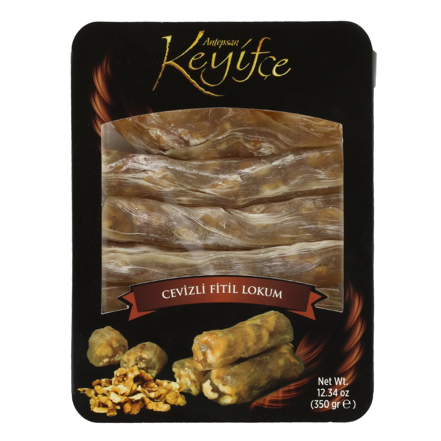 KEYIFCE Valnöt Fitil Lokum 350gr X 12st