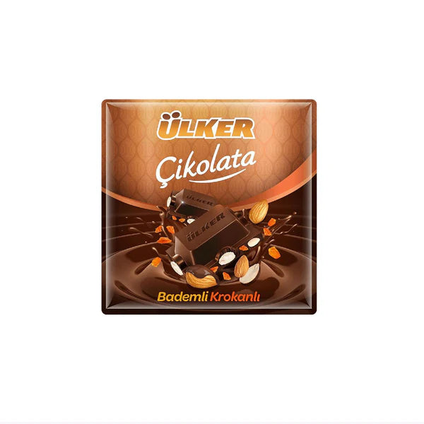 ULKER CHOKLAD RUTA honung&mandelkrokant 60grX6X6