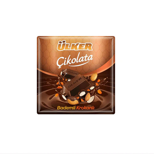 ULKER CHOKLAD RUTA honung&mandelkrokant 60grX6X6