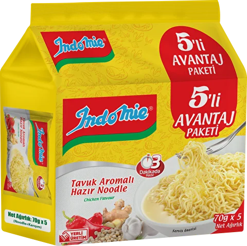 Indomie noodle kyckling 8stX5liX350gr