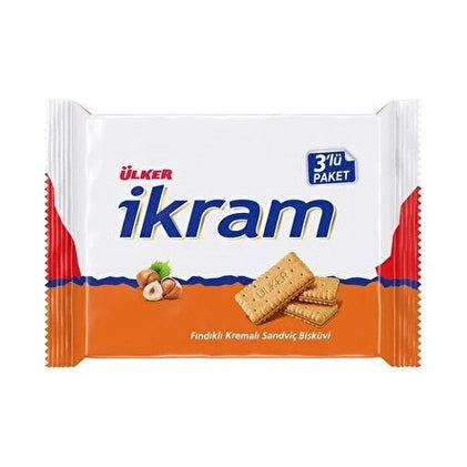 ULKER IKRAM KEX med HASSELNÖTTSKRÄM 3X84grX12