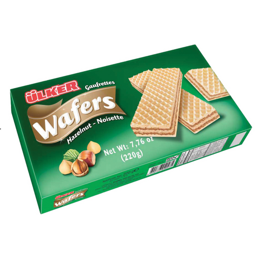 ULKER DELUX WAFFLE med HASSELNÖTTER 220grX10st