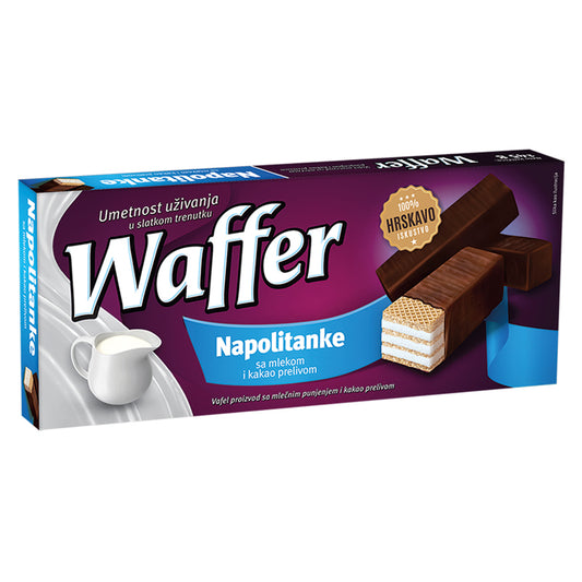 Balkan-Waffer Napolitanke Mjölk&Chok överdag145X14