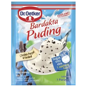 Dr. Oetker Glaspudding Vanilin&Choklad 34grX12