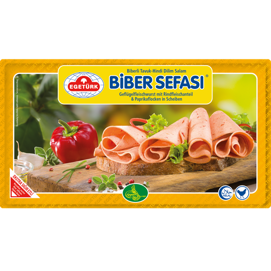 Egeturk Skivad Nött salami med Paprika 16 X 150g