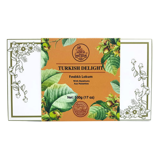 Haci Bekir Lokum med hasselnött 320grX6