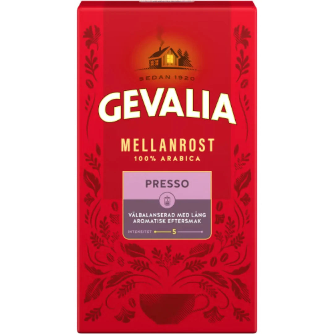 Gevalia Bryggkaffe Presso 450grX12st