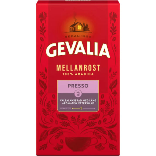 Gevalia Bryggkaffe Presso 450grX12st