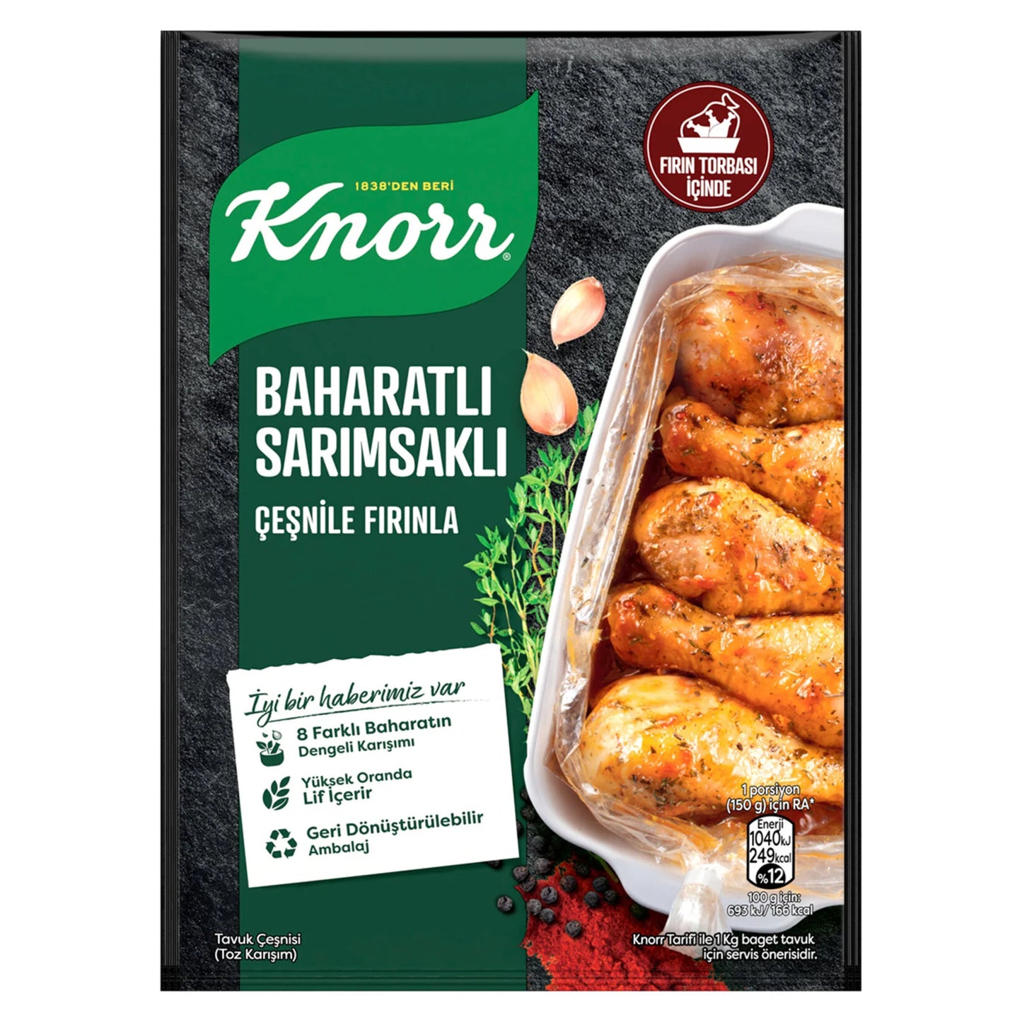 KNORR Kycklingskrydda med Vitlök 34gr X 48