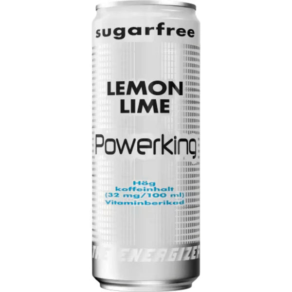 Powerking Lemon /Lime Sockerfri 24 X 25cl