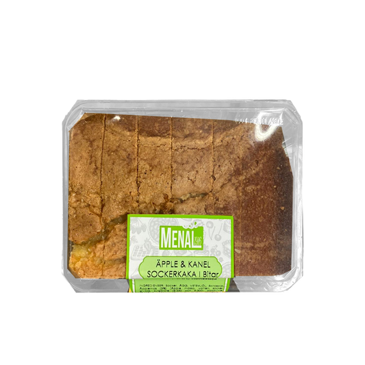 MENAL SOCKERKAKA I BITAR ÄPPLE&KANEL 400grX7st