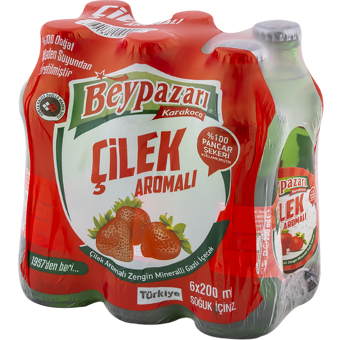 Beypazari Mineralvatten Jordgubbe 200 ml 1x24