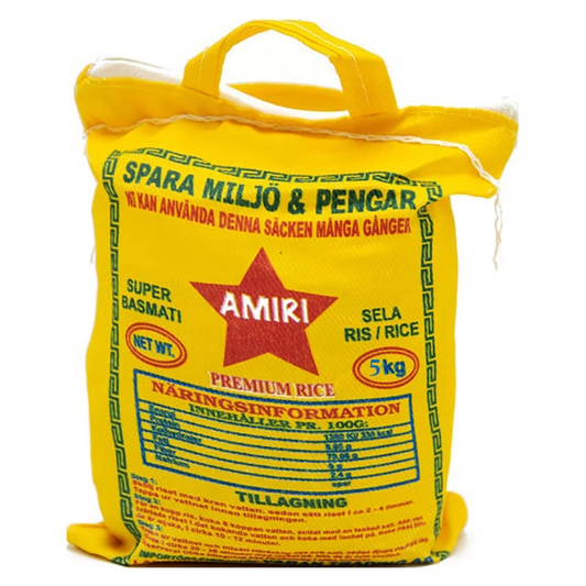 Amanulla Amiri Super sella Basmati ris 5kg X 4st