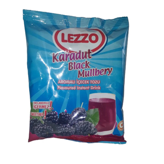 Lezzo Svartmullbär Fruktpulver Låda 500 x 12