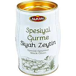 Alkan svarta oliver 800gr