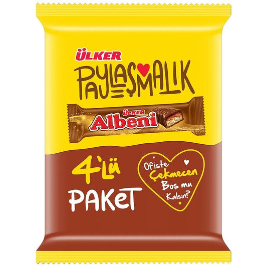 ULKER ALBENI 4PACK CHOKLAD BAR 4X40grX24st