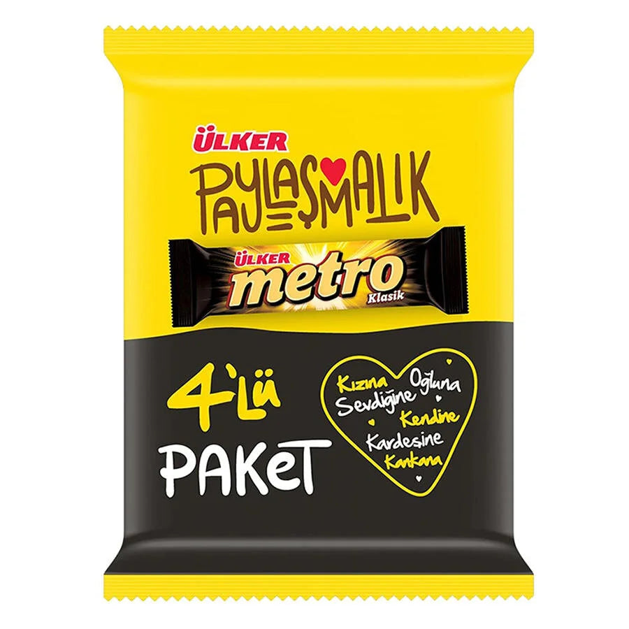 ULKER METRO 4PACK CHOKLAD BAR  4X36grX24
