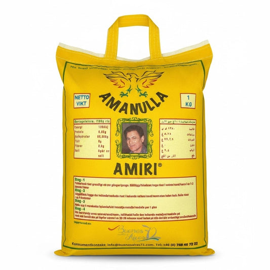 Amanulla Amiri Super sella Basmati ris 1kg X 20st
